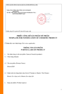 BOTANIC EXO - CONG BO SAN PHAM