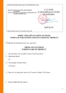 LIPO - CONG BO SAN PHAM